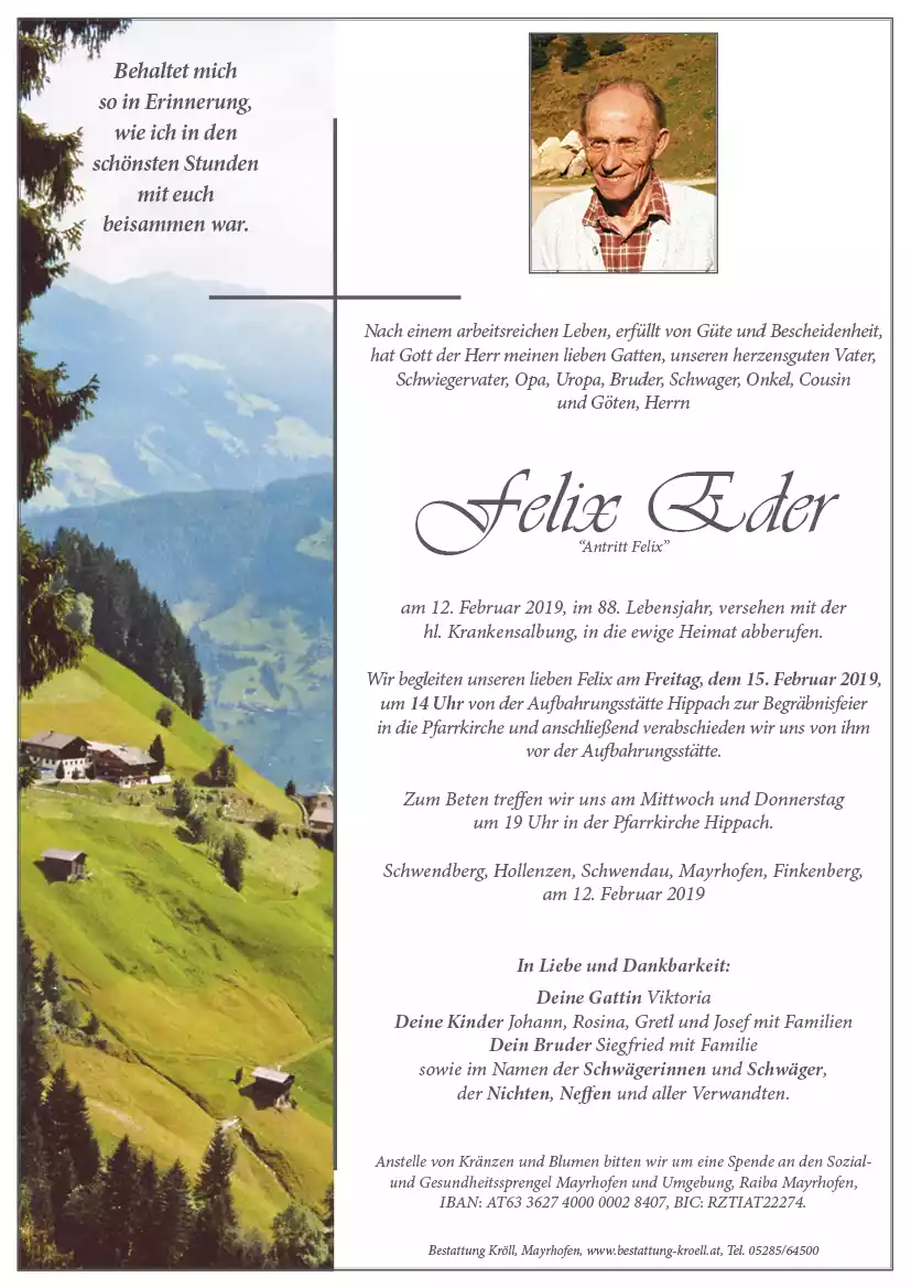 Parte von Felix Eder